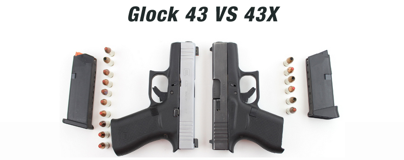 Glock 43x Pistols for Sale. G43X Black Subcompact 9mm Semi-Auto Pistol.